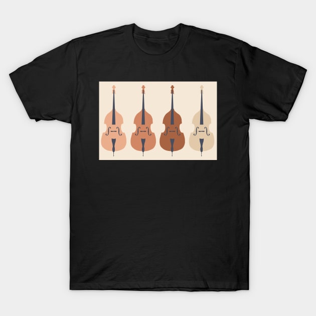 Terracotta Double Basses T-Shirt by NattyDesigns